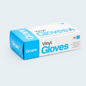 Blue, Powder-Free, Vinyl Gloves