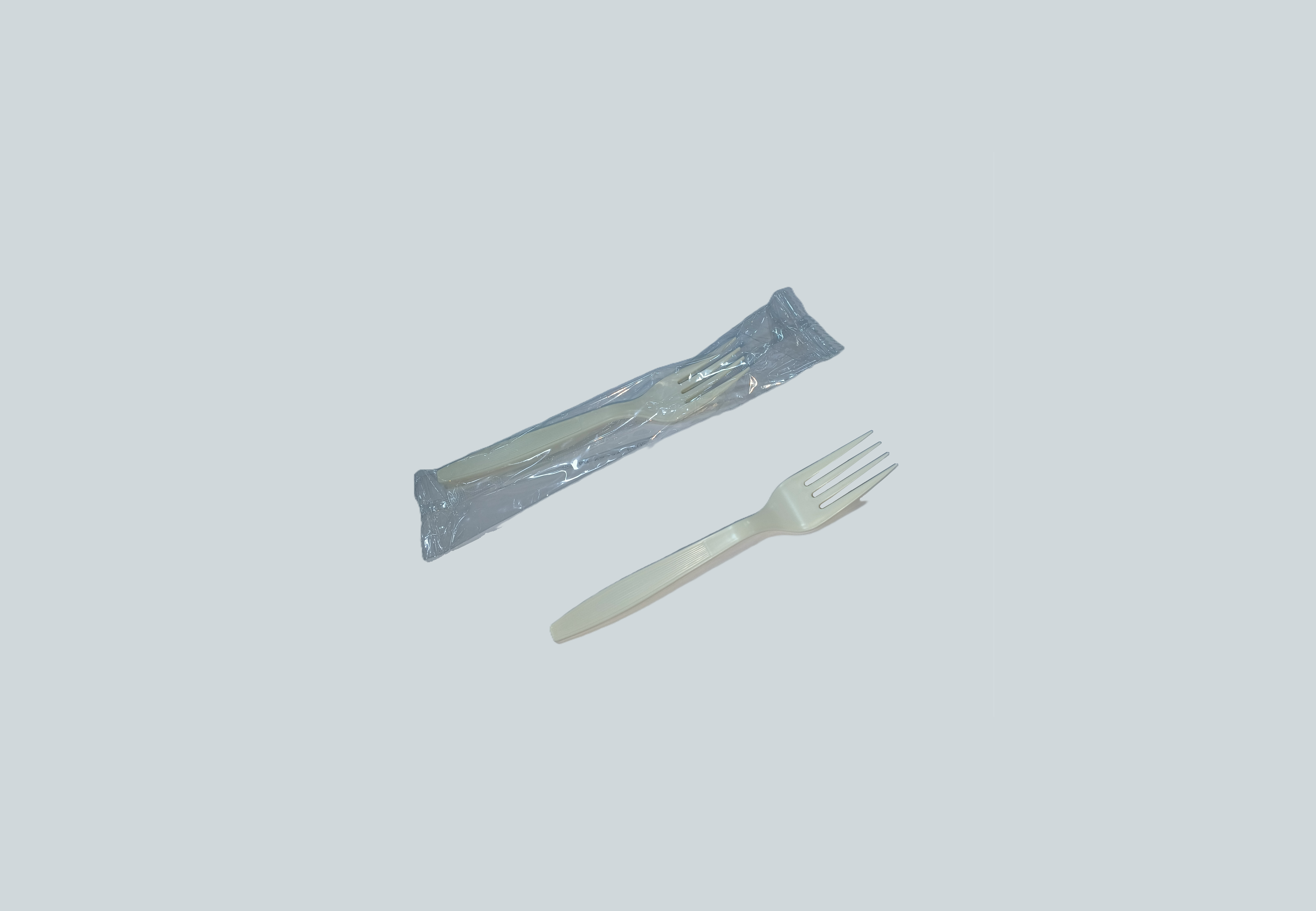 Single Wrapped biodegradable fork